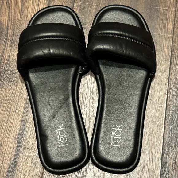Nordstrom Rack Black Koda Slide Sandals - Picture 2 of 4